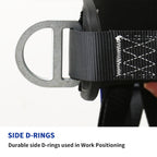Safety Harness Fall Protection Kit with Shock Absorbing Lanyard & Suspension Trauma Safety Straps Upgrade Quick Buckles, Roofing Harness Construction Harness