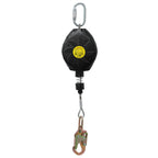 Steel Wire Self Retracting Lifeline, Fall Protection Safety Lanyard, NO Tangle Steel Cable, Class 1 SRL ANSI OSHA Retractable Fall Arrest