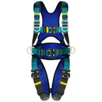Fall Protection Safety Full Body Harness 5pt Adjustment Safe Comfortable Construction Positioning Harness Extra Long Thick Leg Back Padded Push-Button Quick-Lock Buckles OSHA and ANSI compliant