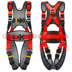 Safety Harness Fall Protection Kit with Shock Absorbing Lanyard & Suspension Trauma Safety Straps Upgrade Quick Buckles, Roofing Harness Construction Harness
