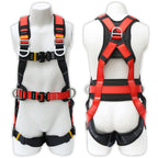 Safety Harness Fall Protection Kit with Shock Absorbing Lanyard & Suspension Trauma Safety Straps Upgrade Quick Buckles, Roofing Harness Construction Harness