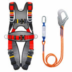 Safety Harness Fall Protection Kit with Shock Absorbing Lanyard & Suspension Trauma Safety Straps Upgrade Quick Buckles, Roofing Harness Construction Harness